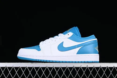 All categories Air Jordan Jordan series basketball shoes Air Jordan 1 Low Air Jordan 1 Low "Aquatone" AJ1 Joe 1 blue and white low-top cultural basketball shoes 553558-174